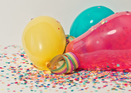 Viering met ballonnen